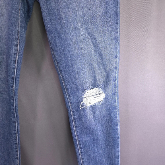 Levi's 711 Skinny Jeans Raw Hem Size 27 western, cowgirl - Picture 3 of 11